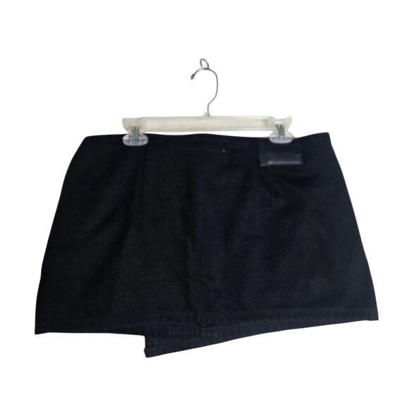 Princess Polly Sz10 NWT SuperShort black JeanSkirts with Wide Belt Sexy Stunning - Picture 5 of 16